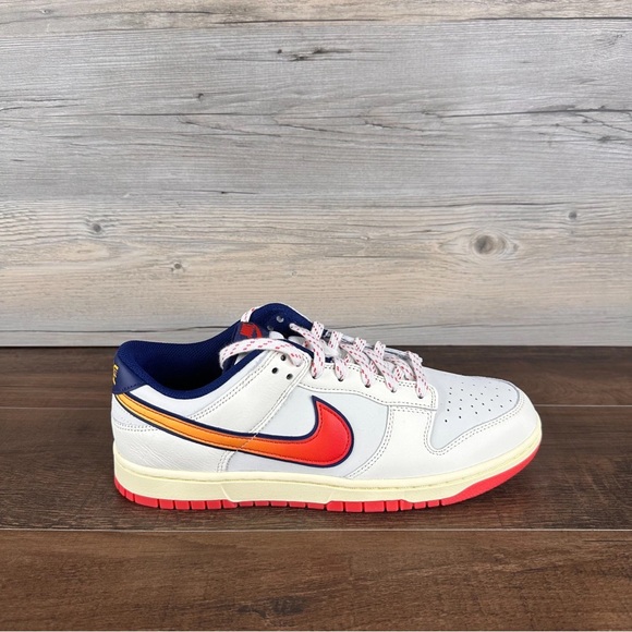 Men\'s Nike Dunk Low Retro SE Shoes - Pale Ivory Light Crimson Sail HV5749 110 main image 4